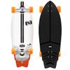 Surfeeling USA The Outline Surf Style Skateboard - Orange view 1