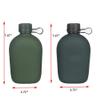 Jadedragon Military Canteen Water Bottle, Aluminium Water Canteen Reinforced Nylon Cover Belt Holster, Portable Water Bottles with Shoulder Strap (Woodland Camouflage 1.2 L) view 4