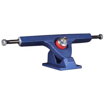 Caliber Trucks 10" II Fifty Caliber Satin Stone Sapphire Skateboard Reverse Kingpin Trucks 50 Degree Baseplate - 7.25" Hanger 10.0" Axle (Set of 2)