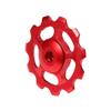 1 Pair derailleur Pulley, Aluminum Alloy 11T CNC Wheel Rear Derailleur Pulley Compatible with ycle Bike(Red) view 4