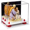 Better Display Cases Versatile Acrylic Display Case - Small Rectangle Box with Mirror, Red Risers and White Base 9.5" x 6" x 6.5" (A005-RR) view 1