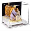 Better Display Cases Versatile Acrylic Display Case - Small Rectangle Box with Mirror, White Risers and White Base 9.5" x 6" x 6.5" (A005-WR) view 1