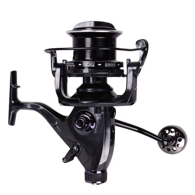 HiUmi Carp Fishing Reels 8000 9000 10000 Bait Runner Big Free Runner Double Brake Feeder 12+1 Ball Bearing Spinning Fishing Reel (THOR6000)