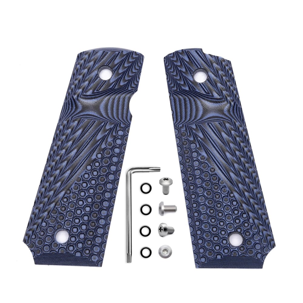 Ambidextrous G10 1911 Grips Full Size Ambi Safety Cut OPS Texture