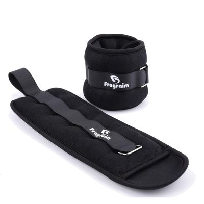 Ankle Weights, 1.5 Lbs X 2 Wrist Leg Arm Weights for Women and Men, Comfortable and Soft, Pretty Sturdy, Perfect for Dancing, Running, Walking, Fitness, Workout, Physical Therapy - Black