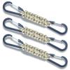 3 Packs Fence Hook Outdoor Braided Paracord Carabiner Hanging Hooks Perfect Hook for Bottle Bag Camping Tools