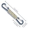 3 Packs Fence Hook Outdoor Braided Paracord Carabiner Hanging Hooks Perfect Hook for Bottle Bag Camping Tools view 4