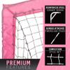 Franklin Sports Blackhawk Soccer Goal - Pop Up Backyard Soccer Nets - Foldable Indoor + Outdoor Soccer Goals - Portable Adult + Kids Soccer Goal - 4' x 3' Mini Soccer Net - Pink view 2