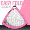 Franklin Sports Blackhawk Soccer Goal - Pop Up Backyard Soccer Nets - Foldable Indoor + Outdoor Soccer Goals - Portable Adult + Kids Soccer Goal - 4' x 3' Mini Soccer Net - Pink view 4