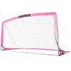 Franklin Sports Blackhawk Soccer Goal - Pop Up Backyard Soccer Nets - Foldable Indoor + Outdoor Goals - Portable for Adults + Kids - 6.5' x 3.5' Foot Net - Black view 1