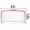 Franklin Sports Blackhawk Soccer Goal - Pop Up Backyard Soccer Nets - Foldable Indoor + Outdoor Goals - Portable for Adults + Kids - 6.5' x 3.5' Foot Net - Black view 2