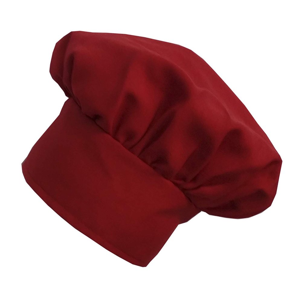 CHEFSKIN Baby Toddler Chef Hat Fully Adjustable Real Fabric Soft and Comfortable (RED)