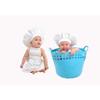 CHEFSKIN Baby Toddler Chef Hat Fully Adjustable Real Fabric Soft and Comfortable (RED) view 4
