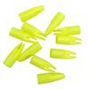 SHARROW 100pcs Archery Arrow Nocks Glue on 8mm Arrow Shaft Hunting Accessories Arrow Tails DIY (Lemon Yellow) view 4