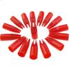 SHARROW 100pcs Archery Arrow Nocks Glue on 8mm Arrow Shaft Hunting Accessories Arrow Tails DIY (red) view 1