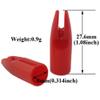 SHARROW 100pcs Archery Arrow Nocks Glue on 8mm Arrow Shaft Hunting Accessories Arrow Tails DIY (red) view 2