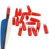SHARROW 100pcs Archery Arrow Nocks Glue on 8mm Arrow Shaft Hunting Accessories Arrow Tails DIY (red) view 3