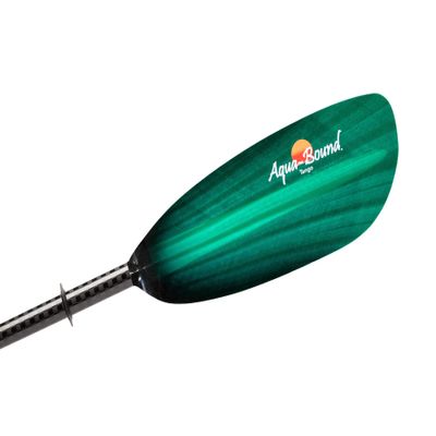 AQUA BOUND Tango Fiberglass Straight Shaft Kayak Paddle-GreenTide-230cm