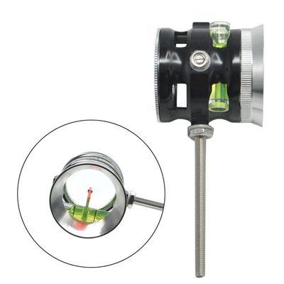 SHARROW Archery Compound Bow Sight Bow Sight Single Pin 4X/6X/8X Optical Fiber Aiming Point Target Sight Hunting Archery Accessories (Black, 8X ID 30mm)