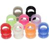 18 Pieces 6mm 2g Ultra Thin Silicone Ear Flesh Tunnels Plugs Double Flared Saddle Earlobe Gauge Stretching Kit Expander Starter view 1