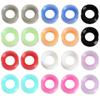 18 Pieces 6mm 2g Ultra Thin Silicone Ear Flesh Tunnels Plugs Double Flared Saddle Earlobe Gauge Stretching Kit Expander Starter view 2