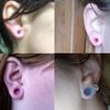 18 Pieces 6mm 2g Ultra Thin Silicone Ear Flesh Tunnels Plugs Double Flared Saddle Earlobe Gauge Stretching Kit Expander Starter view 3