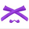 Vonxyz Rubber Kits Replacement for Oakley Radar Path Vented Sunglass - Purple view 1