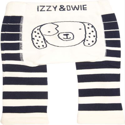 Pavilion Gift Company Dog-Blue 12-24 Month Soft & Stretchy Baby Striped Leggings, 12-24 Months