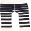 Pavilion Gift Company Dog-Blue 12-24 Month Soft & Stretchy Baby Striped Leggings, 12-24 Months view 4
