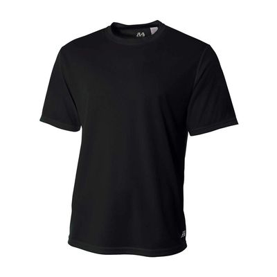 A4 Sportswear Adult 3XL Black Birdseye Mesh Tee