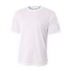 A4 Sportswear Adult Small White Birdseye Mesh Tee view 1