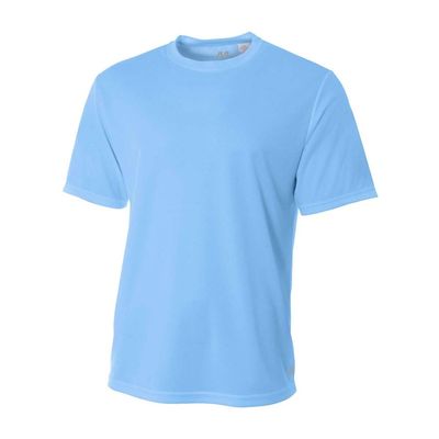 A4 Sportswear Adult X-Small Light Blue Birdseye Mesh Tee