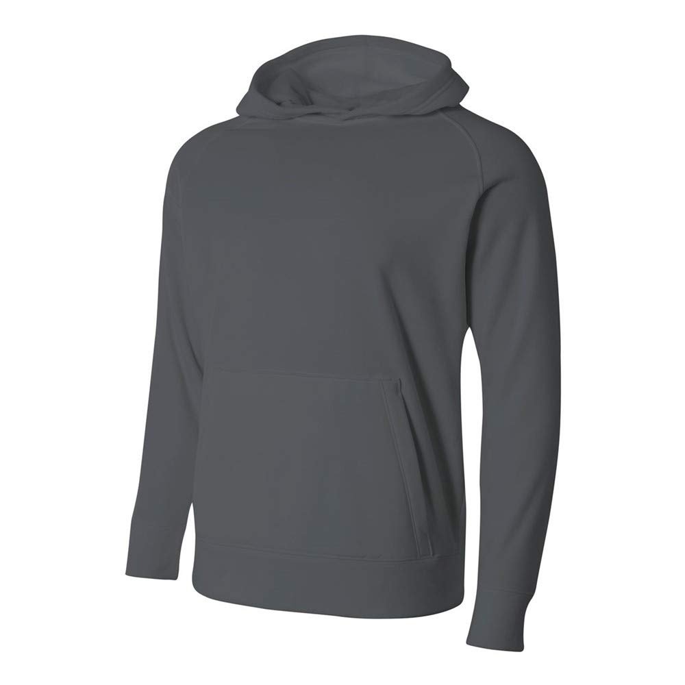 A4 Sportswear Youth Small Graphite Tech Fleece Hoodie