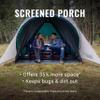Coleman Cabin Camping Tent with Screened Porch 4/6 Person Weatherproof Tent with Enclosed Screened Porch Option Includes Rainfly Carry Bag Extra Storage and 10 Minute Setup view 2