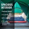 Coleman Cabin Camping Tent with Screened Porch 4/6 Person Weatherproof Tent with Enclosed Screened Porch Option Includes Rainfly Carry Bag Extra Storage and 10 Minute Setup view 4