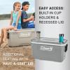 Coleman Classic Series Insulated Portable Cooler, Leak-Resistant Outdoor Hard Cooler Keeps Ice up to 5 Days, 52/70/120/150 Quart view 4