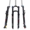 BUCKLOS LUTU 26/27.5/29 Air MTB Suspension Fork, Rebound Adjust Straight Tube 28.6mm QR 9mm Travel 120mm Manual/Crown Lockout Mountain Bike Forks, Ultralight Gas Shock XC Bicycle (Black, 29) view 1