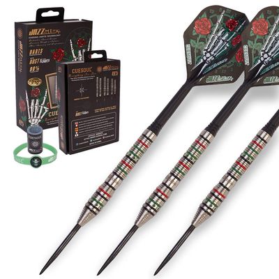 CUESOUL Jazz-Metal 25g Steel Tip 90% Tungsten Dart Set with Wristband