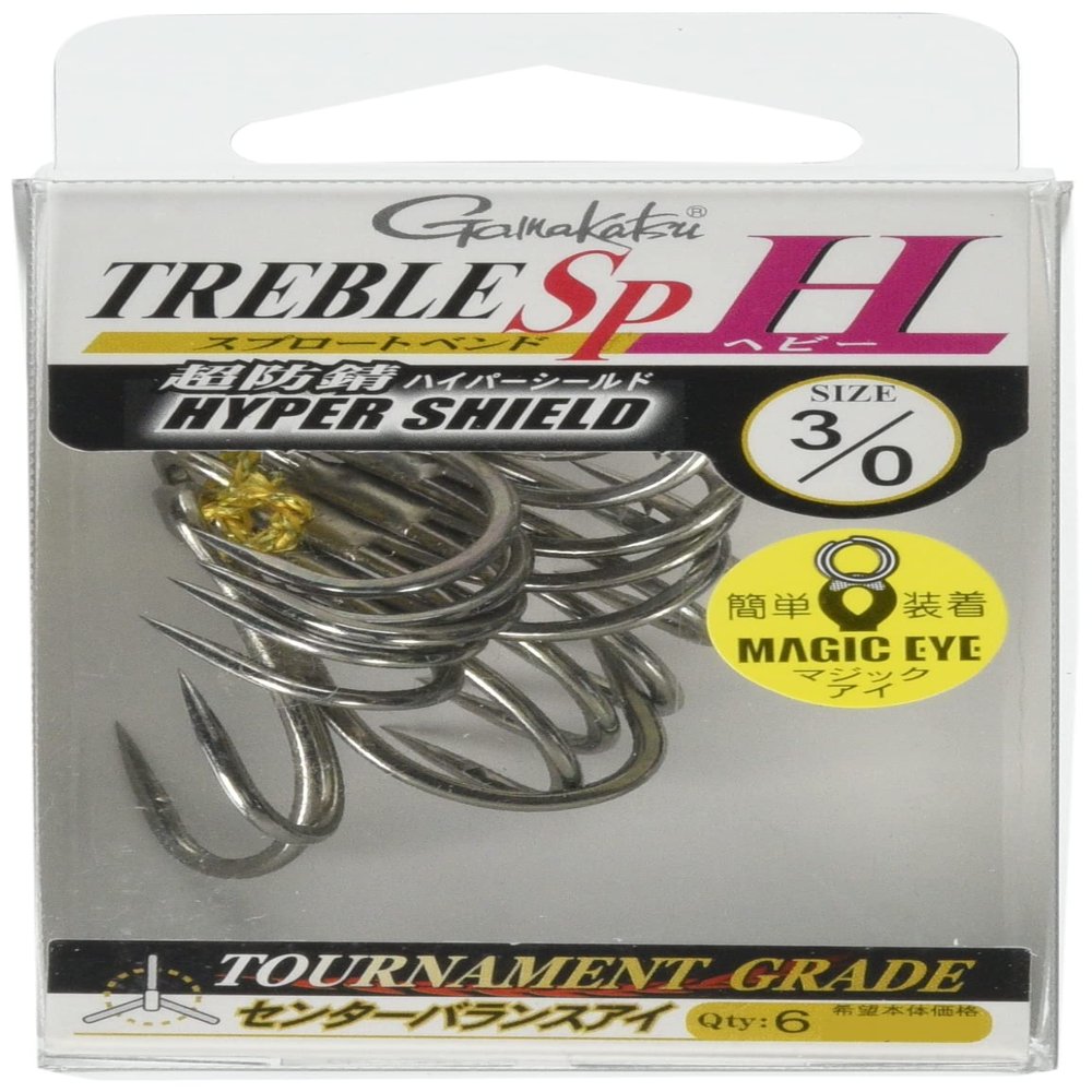 Gamakatsu Treble Hook, Rose, Treble SP-H (HPS) 3/0