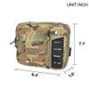 EXCELLENT ELITE SPANKER Molle Admin Pouch Tactical EDC Tool Pouch Military Nylon Holder Modular Utility Organizer Bag(Multicam) view 2