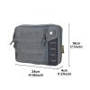 EXCELLENT ELITE SPANKER Molle Admin Pouch Tactical EDC Tool Pouch Military Nylon Holder Modular Utility Organizer Bag(Grey) view 2