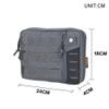 EXCELLENT ELITE SPANKER Molle Admin Pouch Tactical EDC Tool Pouch Military Nylon Holder Modular Utility Organizer Bag(Grey) view 3