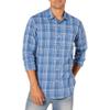Amazon Essentials Men's Regular-Fit Long-Sleeve Casual Poplin Shirt, Aqua Blue Plaid, XX-Large view 1