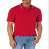 Amazon Essentials Men's Regular-Fit Cotton Pique Polo Shirt (Available in Big & Tall), Red Twin Stripe, X-Large view 3