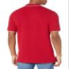 Amazon Essentials Men's Regular-Fit Cotton Pique Polo Shirt (Available in Big & Tall), Red Twin Stripe, X-Large view 4