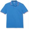 Amazon Essentials Men's Slim-Fit Cotton Pique Polo Shirt, Blue Thin Stripe, X-Small view 1