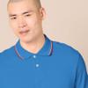 Amazon Essentials Men's Slim-Fit Cotton Pique Polo Shirt, Blue Thin Stripe, X-Small view 4