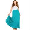 Lock and Love LL WDR1434 Womens Solid Maxi Skirt with Elastic Waist Band XXXL Jade view 4