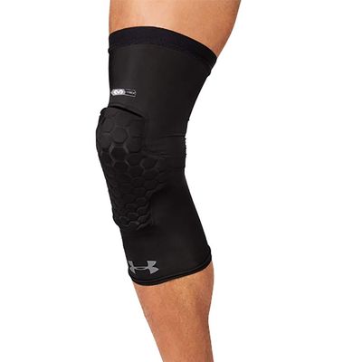 Under Armour Gameday Armour Pro Padded Leg SLVS-BLK,LG