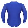 renvena Men's Stand Collar Long Sleeve One-Piece Leotard Bodysuit Romper Latin Tango Dancewear Royal_Blue Large view 4
